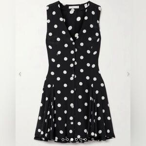 DÔEN Aubrey black and white polka dot dress